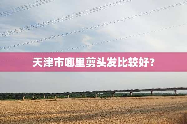 天津市哪里剪头发比较好？