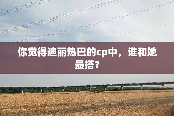 你觉得迪丽热巴的cp中，谁和她最搭？