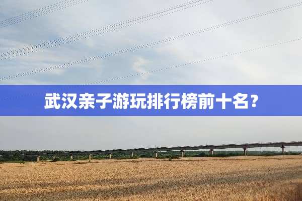 武汉亲子游玩排行榜前十名？