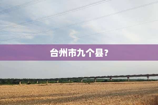 台州市九个县？