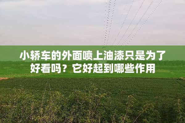 小轿车的外面喷上油漆只是为了好看吗？它好起到哪些作用