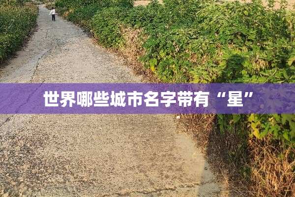 世界哪些城市名字带有“星”