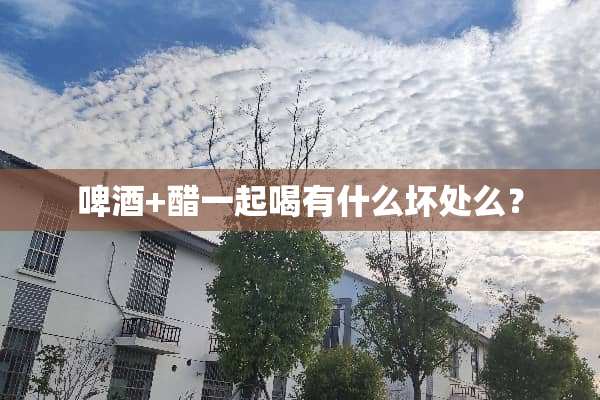 啤酒+醋一起喝有什么坏处么？
