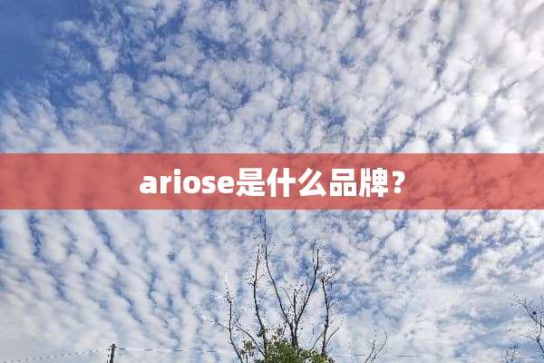 ariose是什么品牌？