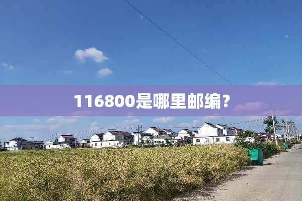 116800是哪里邮编？