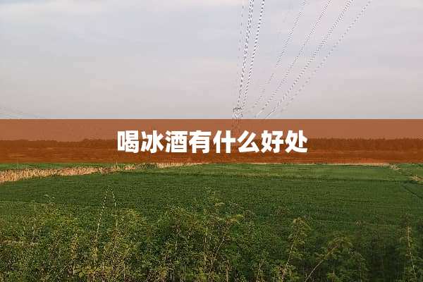 喝冰酒有什么好处