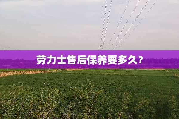 劳力士售后保养要多久？
