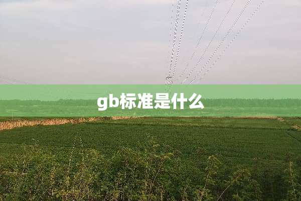 gb标准是什么