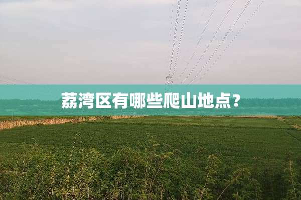 荔湾区有哪些爬山地点？