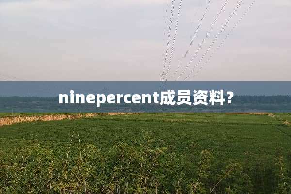 ninepercent成员资料？