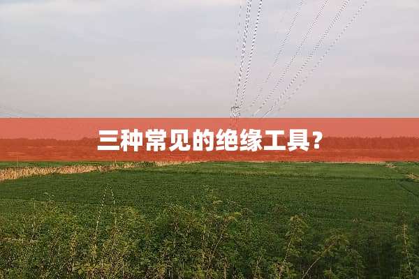 三种常见的绝缘工具？