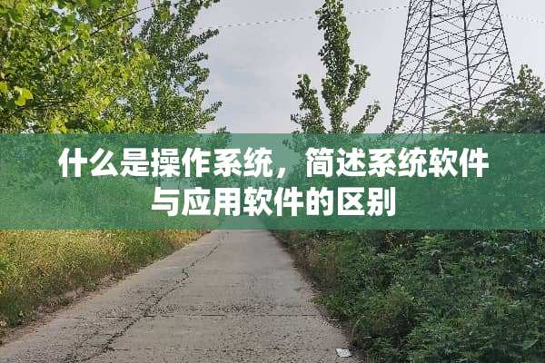 什么是操作系统，简述系统软件与应用软件的区别
