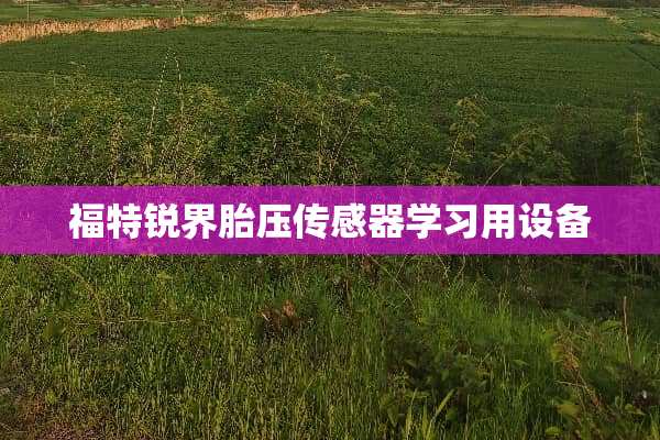 福特锐界胎压传感器学习用设备