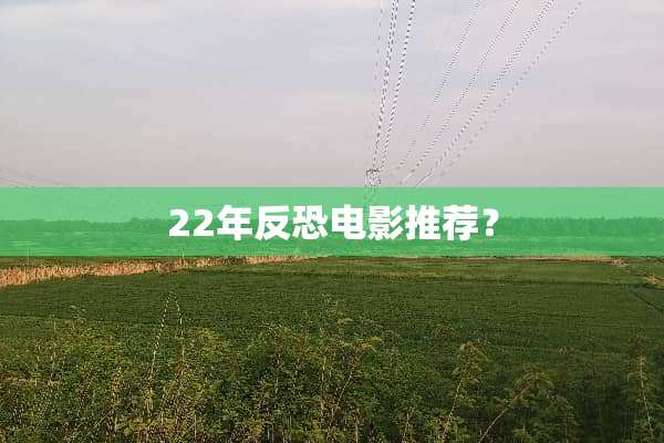 22年反恐电影推荐？