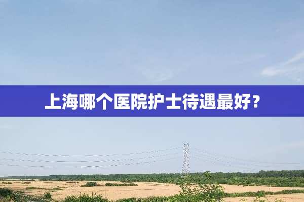 上海哪个医院护士待遇最好？