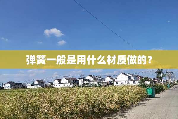 弹簧一般是用什么材质做的？
