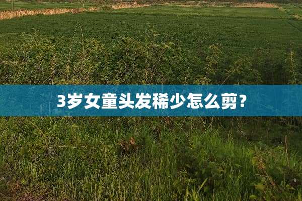 3岁女童头发稀少怎么剪？