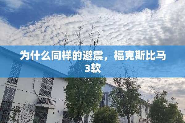 为什么同样的避震，福克斯比马3软