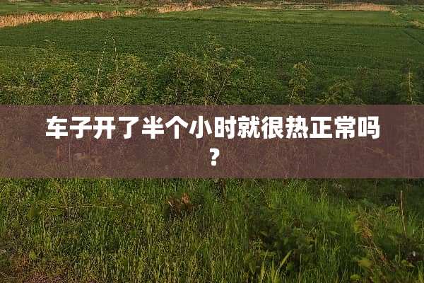 车子开了半个小时就很热正常吗？