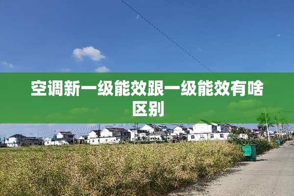 空调新一级能效跟一级能效有啥区别