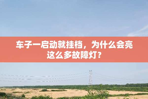 车子一启动就挂档，为什么会亮这么多故障灯？