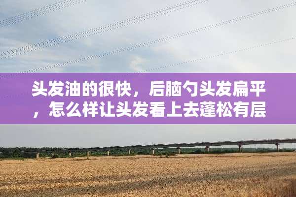 头发油的很快，后脑勺头发扁平，怎么样让头发看上去蓬松有层次？