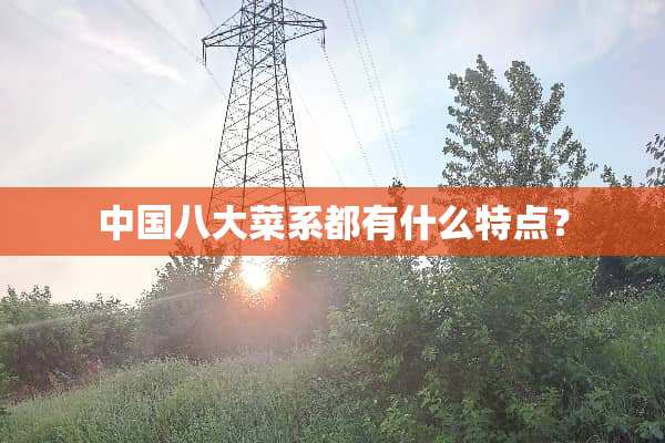 中国八大菜系都有什么特点？