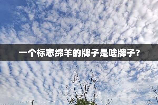 一个标志绵羊的牌子是啥牌子？