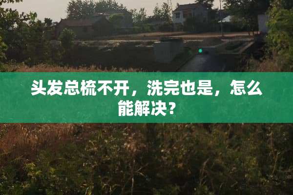 头发总梳不开，洗完也是，怎么能解决？