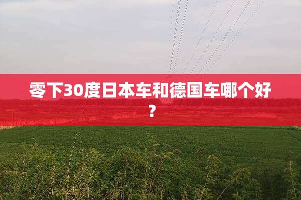 零下30度日本车和德国车哪个好？