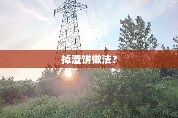 掉渣饼做法？