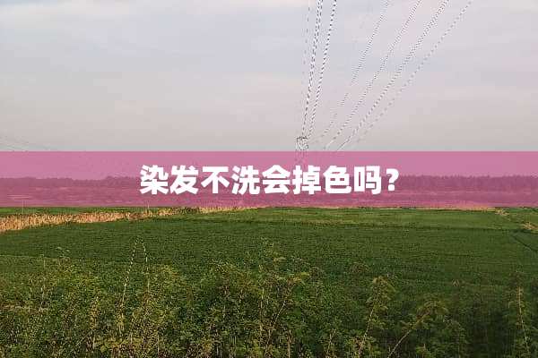 染发不洗会掉色吗？