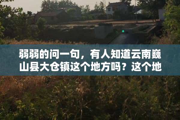 弱弱的问一句，有人知道云南巍山县大仓镇这个地方吗？这个地方怎么样？