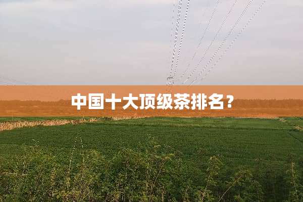 中国十大顶级茶排名？