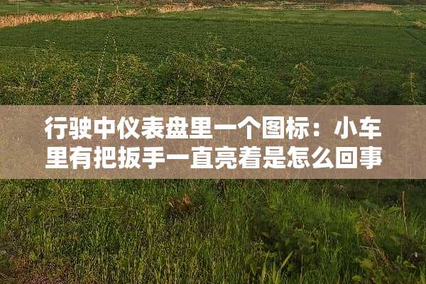 行驶中仪表盘里一个图标：小车里有把扳手一直亮着是怎么回事？图标是**的