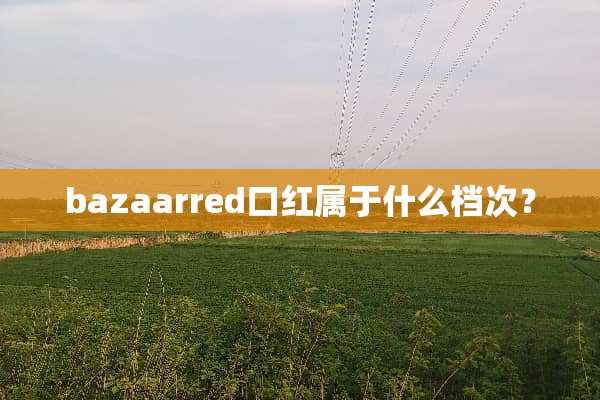 bazaarred口红属于什么档次？
