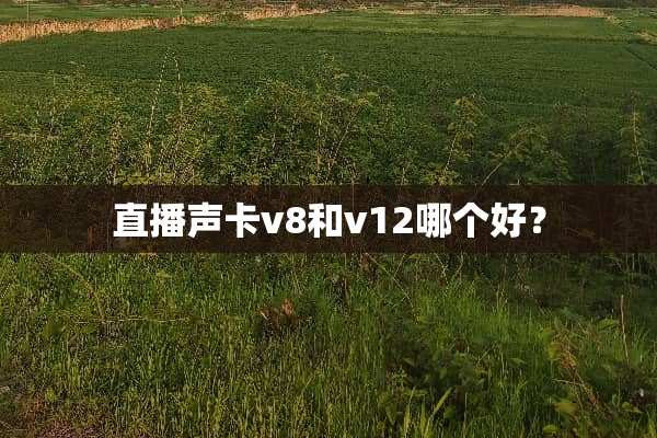 直播声卡v8和v12哪个好？