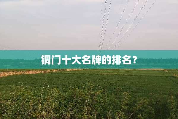 铜门十大名牌的排名？
