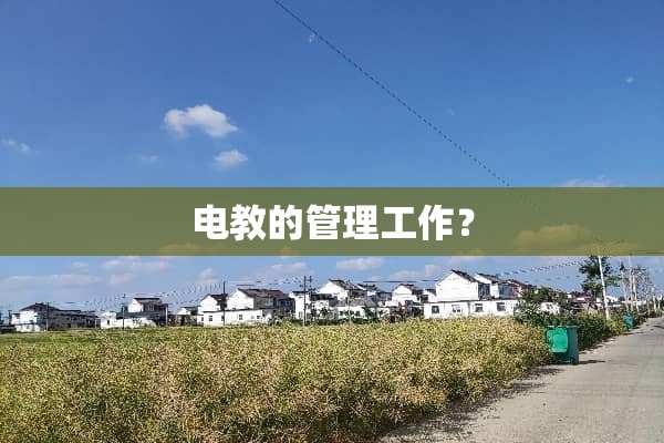 电教的管理工作？