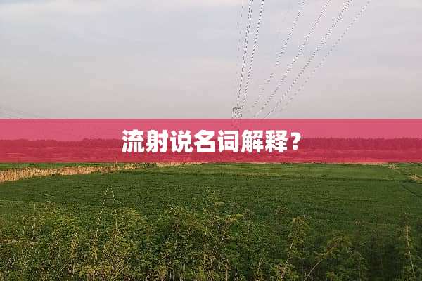 流射说名词解释？