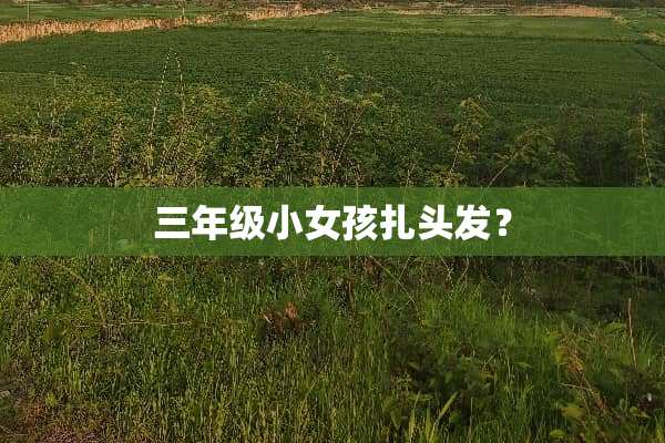 三年级小女孩扎头发？