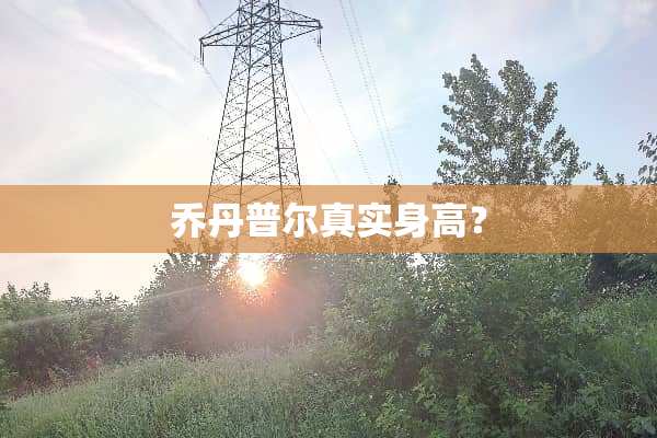 乔丹普尔真实身高？