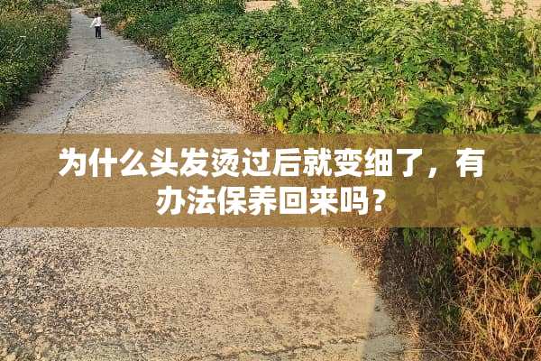 为什么头发烫过后就变细了，有办法保养回来吗？