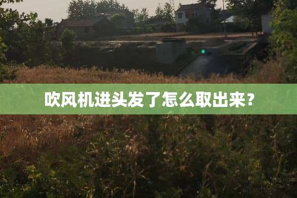 吹风机进头发了怎么取出来？