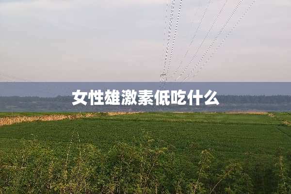 女性雄激素低吃什么