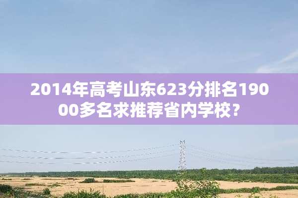 2014年高考山东623分排名19000多名求推荐省内学校？