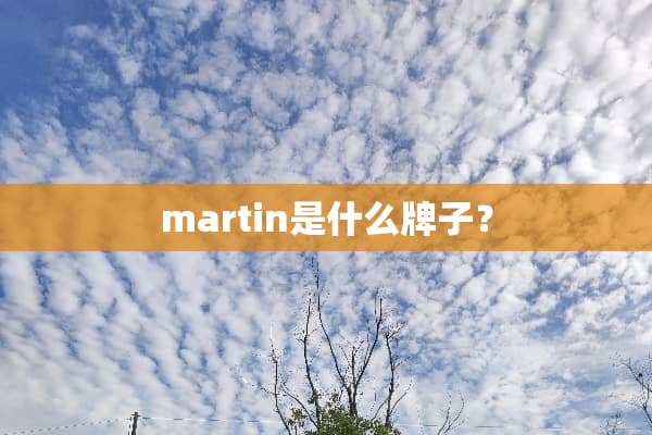 martin是什么牌子？