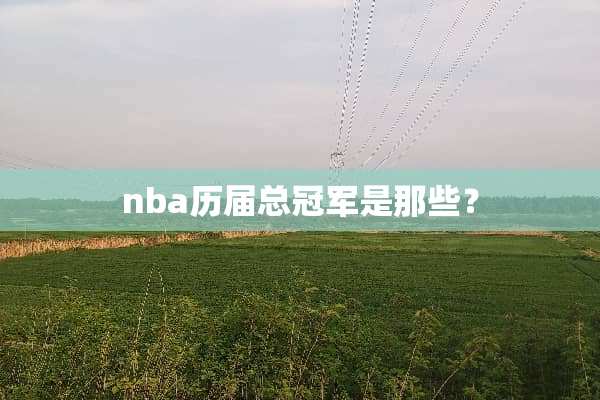 nba历届总冠军是那些？