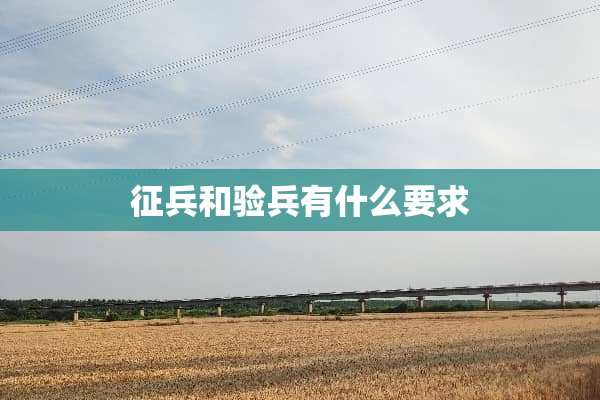 征兵和验兵有什么要求
