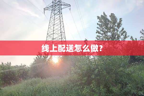 线上配送怎么做？